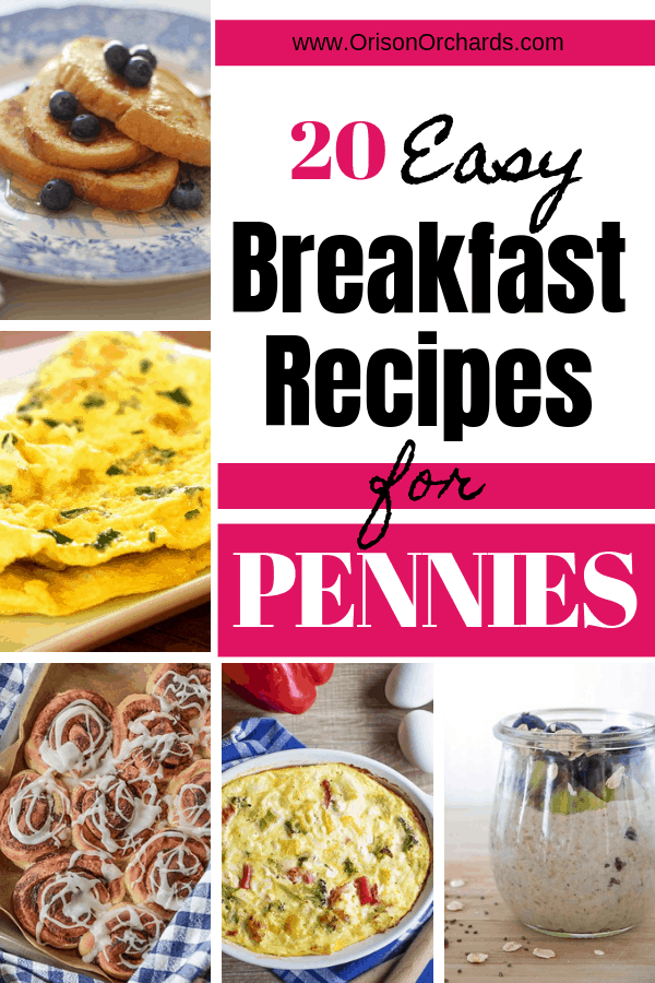 20 Easy Breakfast Recipes For Pennies