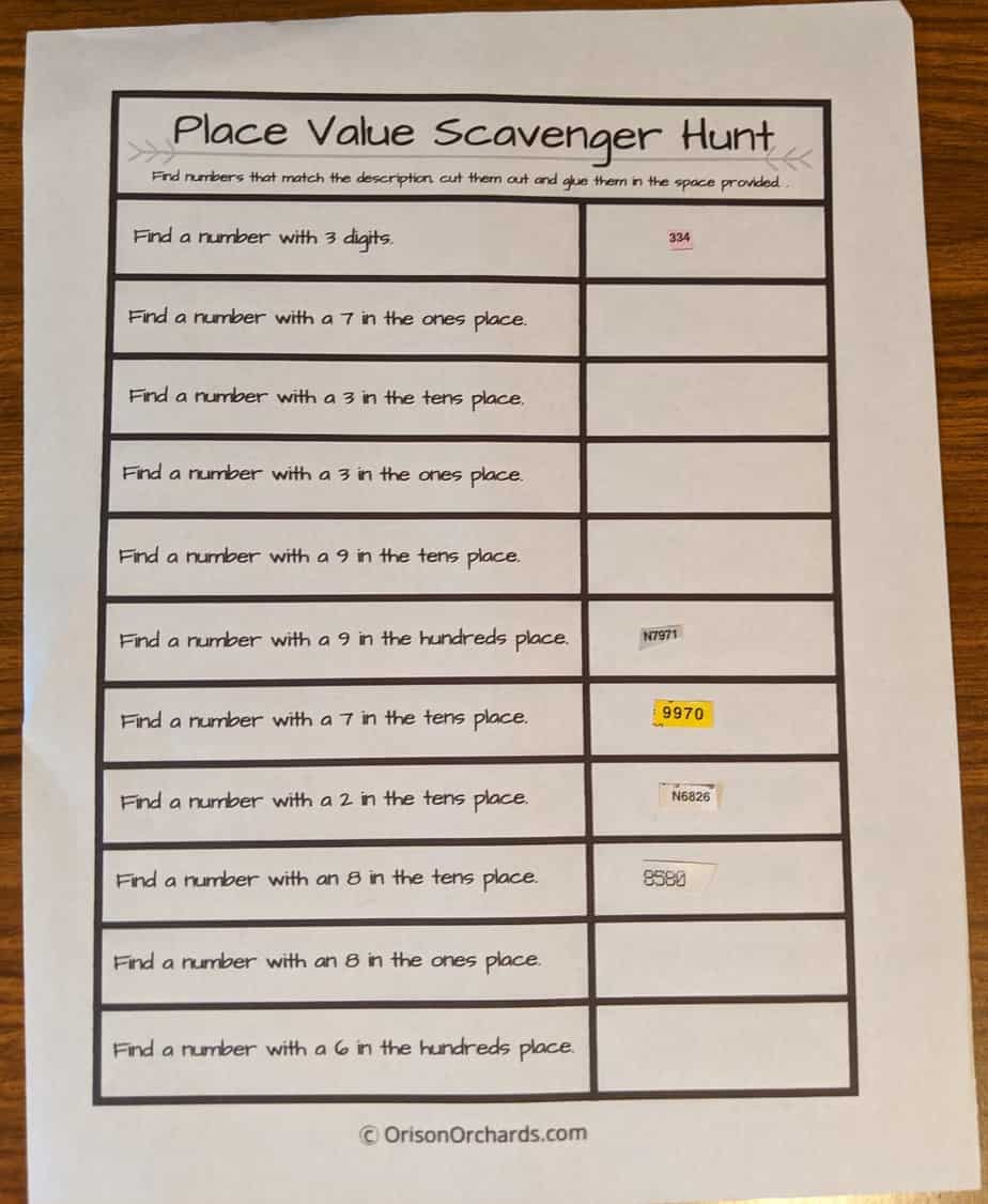 Place Value Games &amp; Printable Charts (FREE!) | Orison Orchards