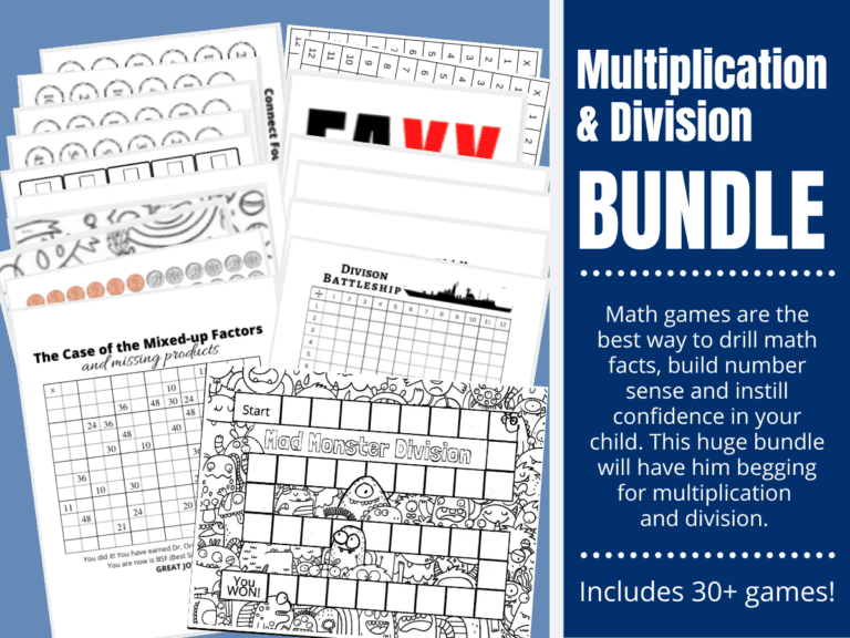 Math Games Bundle: Multiplication & Division | Orison Orchards