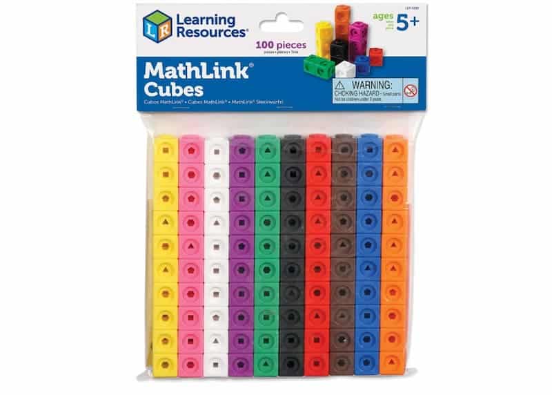Package of mathlink cubes.