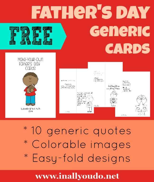 Father's Day free printables
