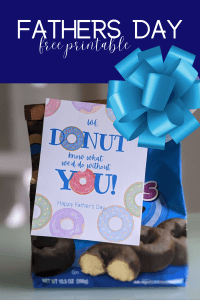 Father's Day Free printables donut